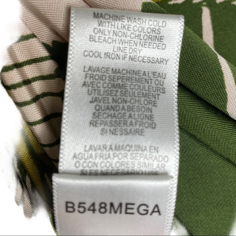 BCBGMaxazria Olive Sleeveless Dress Size Large - Picture 3 of 7